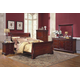 New Classic Versaille 2pc Sleigh Bedroom Set in Bordeaux New Classic Versaille 2pc Sleigh Bedroom Set in Bordeaux