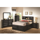 Coaster Briana 4-Piece Storage Bedroom Set with Bookshelf in Black