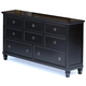 New Classic Tamarack 8-Drawer Dresser in Black BB044B-050 New Classic Tamarack 8-Drawer Dresser in Black BB044B-050