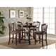New Classic Bixby 5pc Counter Dining Table Set in Espresso