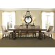 Liberty Furniture Armand 7pc Trestle Dining Set in Antique Brownstone