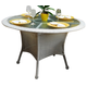 South Sea Outdoor Key West Round Dining Table in Rustic White 75417-RUW CODE:UNIV10 for 10% Off