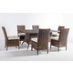 South Sea Outdoor Del Ray 7-Piece Rectangular Dining Set  in Chestnut CODE:UNIV10 for 10% Off