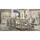 Acme Versailles 9-Piece Pedestal Dining Set in Bone White EST SHIP TIME APPX 4 WEEKS