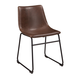 Centiar Upholstered Side Chair in Brown (Set of 2) D372-01 FedEx/UPS