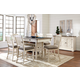 Bolanburg 7pc Rectangular Counterheight Dining Set in White/Oak Bolanburg 7pc Rectangular Counterheight Dining Set in White/Oak