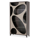 Aico 21 Cosmopolitan Curio Center Cabinet in Taupe/Umber 9029505C-212 CLOSEOUT