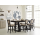 Kincaid Plank Road 7pc Kimler Counter Height Dining Set in Charcoal