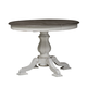 Liberty Furniture Magnolia Manor Round/Oval Pedestal Table in Antique White 244-DR-PED EST SHIP TIME APPX 4 WEEKS