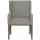 Bernhardt Linea Upholstered Arm Chair in Cerused Charcoal (Set of 2) PROMO