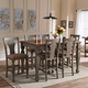 Baxton StudioArianna Shabby Chic Country 7-Piece Counter Height Dining Set in 2-Tone TFS-15465-Wheat/Grey 7PC Set