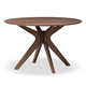Baxton Studio Monte 47-Inch Round Dining Table in Walnut Monte-Walnut-Round-DT
