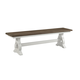 Intercon Furniture Drake Dining Bench in White and Oak DK-CH-1568B-RFO-C Intercon Furniture Drake Dining Bench in White and Oak DK-CH-1568B-RFO-C