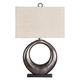 Saria Metal Table Lamp in Antique Silver L207394 FedEx/UPS