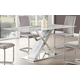 Global Furniture D1274 Dining Table in Marble/Steel D1274DT