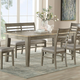 ECI Furniture Pine Crest Leg Dining Table in Pine & Burnished Gray 1014-79-LT