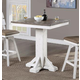 ECI Furniture La Sierra Bar Height Square Pub Table in Gray & White 1164-22-BPT/BPB ECI Furniture La Sierra Bar Height Square Pub Table in Gray & White 1164-22-BPT/BPB