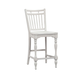 Liberty Furniture Magnolia Manor Spindle Back Counter Chair in Antique White 244-B400024