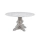 Bassett Mirror Company Delaney Round Dining Table in White/Washed Grey 7980-700-885EC