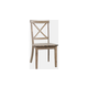 Jofran Eastern Tides X Back Dining Chair in Bisque 2148-370KD (Set of 2)