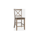 Jofran Eastern Tides X Back Counter Stool in Bisque 2148-BS420KD (Set of 2)