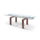 Whiteline Modern Living  Davy Extendable Dining Table in Walnut DT1256-WLT CLOSEOUT