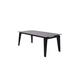 Whiteline Modern Living Theo Dining Table in Black DT1718 CLOSEOUT