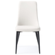 Whiteline Modern Living  Luca Dining Chair in White DC1472-WHT (Set of 2)
