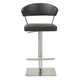 Whiteline Modern Living Maureen Barstool in Dark Gray BS1623P-DGRY