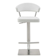 Whiteline Modern Living Maureen Barstool in White BS1623P-WHT