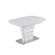 Chintaly Charlotte White Starphire Glass Dining Table in Super White