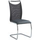 Chintaly Ingrid Nadine Meshed Back Cantilever Side Chair in Gray NADINE-SC-GRY (Set of 2) Chintaly Ingrid Nadine Meshed Back Cantilever Side Chair in Gray NADINE-SC-GRY (Set of 2)
