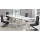 Chintaly Glenda 7 Piece Dining Room Set in White/Black