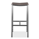 Whiteline Modern Living Stone Backless Outdoor Barstool in Taupe BS1597-NBAC (Set of 4) CLOSEOUT