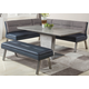 Chintaly Jezebel 3 Piece Dining Room Set in Blue/Gray
