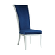 Chintaly Joy Tall Roll Back Side Chair in Blue JOY-SC-BLU-FAB (Set of 2) Chintaly Joy Tall Roll Back Side Chair in Blue JOY-SC-BLU-FAB (Set of 2)
