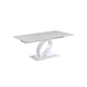 Chintaly Lanna Solid Marble Table Top Dining Table in White Onyx Chintaly Lanna Solid Marble Table Top Dining Table in White Onyx