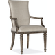 Hooker Furniture Traditions Upholstered Arm Chair (2 per carton/price each) in Dark Wood CLOSEOUT