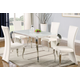 Chintaly Teresa 5 Piece Dining Room Set in White