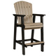 Ashley Fairen Trail Outdoor Outdoor Barstool in Black/Driftwood (Set of 2) P211-130 FedEx/UPS