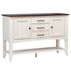 Sunset Trading Andrews Sideboard in Antique White and Chestnut DLU-1122-SB-AW