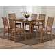 Sunset Trading Amish Brook 7pcs Dining Set in Brown