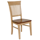 Sunset Trading Brook Fancy Slat Dining Chair (Set of 2) in Pecan and Wheat DLU-BR-C70-PW-RTA