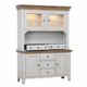Sunset Trading Country Grove Buffet and Hutch in Gray and Oak Sunset Trading Country Grove Buffet and Hutch in Gray and Oak