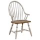 Sunset Trading Country Grove Windsor Dining Arm Chair in Gray and Oak DLU-CG-C30-GO-A