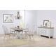 Sunset Trading Country Grove 5pcs Dining Set in Gray and Oak