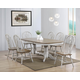 Sunset Trading Country Grove 7pcs Dining Set in Gray and Oak