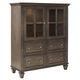 Sunset Trading East Lane China Cabinet in Antique Gray DLU-EL-DS-AG