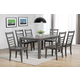 Sunset Trading East Lane 7pcs Dining Set in Antique Gray