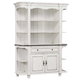 Sunset Trading French Chic Buffet with Hutch in Distressed White
